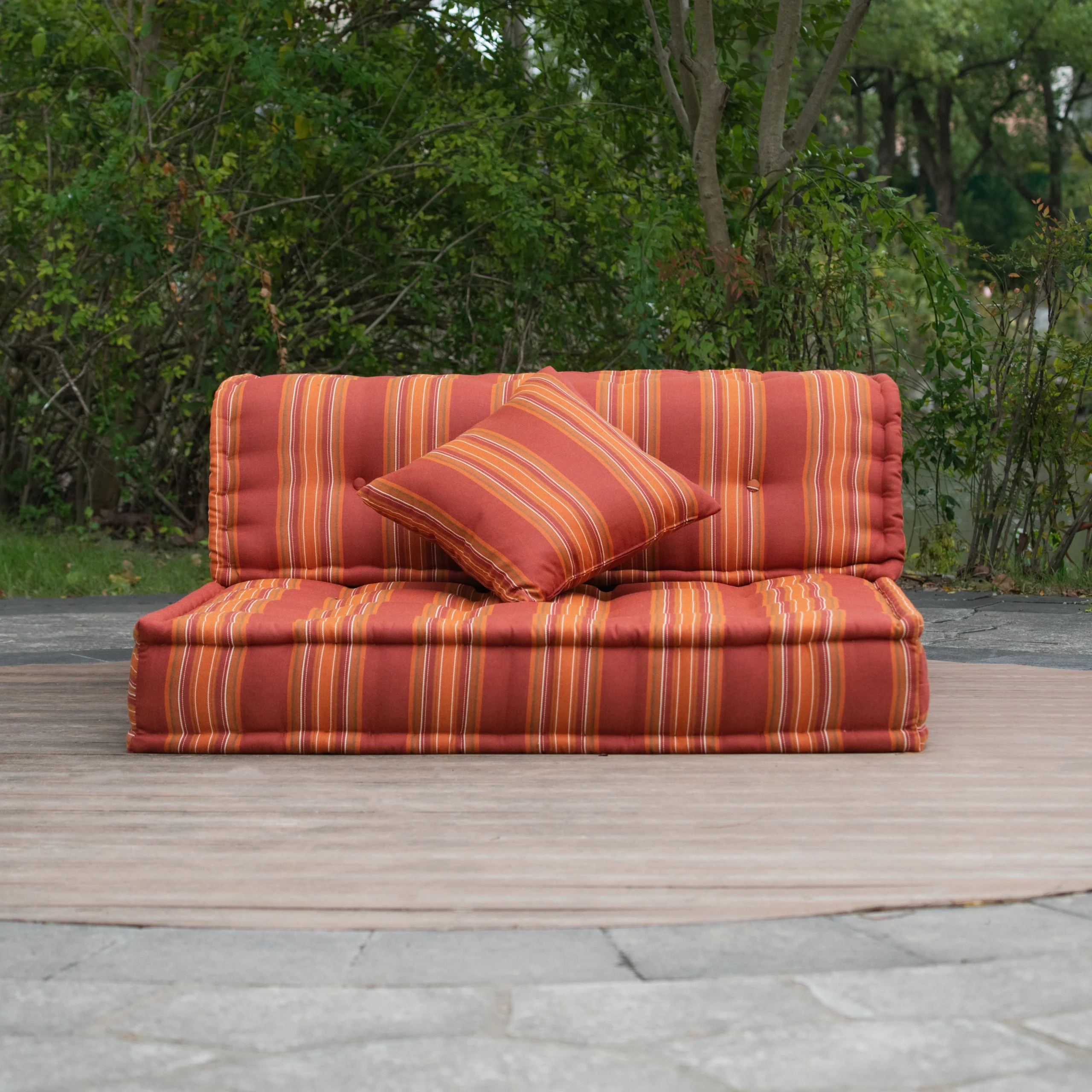 Outdoor Mah Jong Sofa - 4 Button Single Seater
