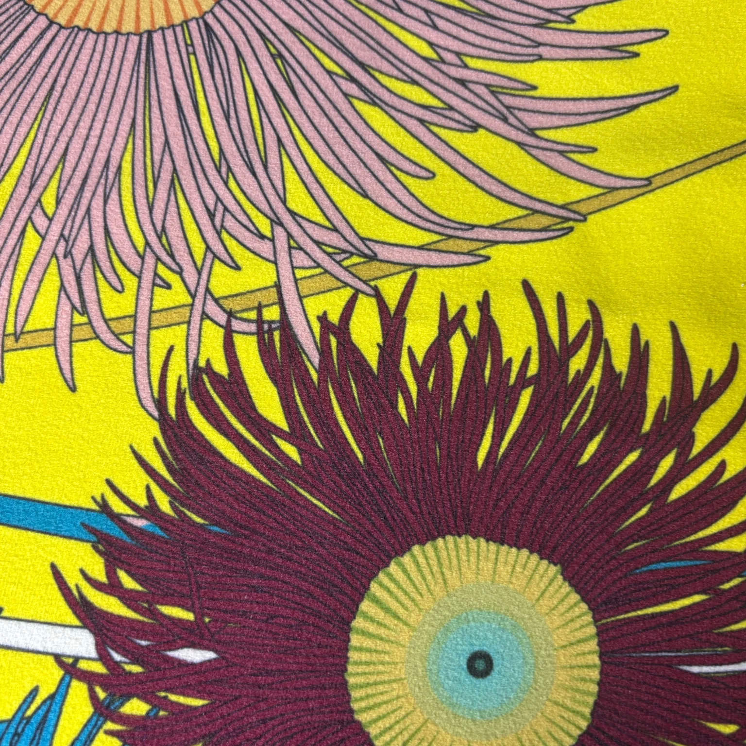 Fabric-Yellow Mum