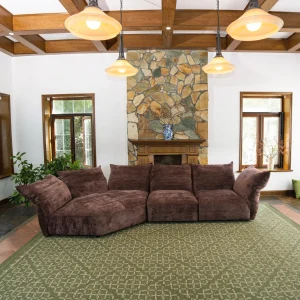 Petal Standard Sofa : Brown Set