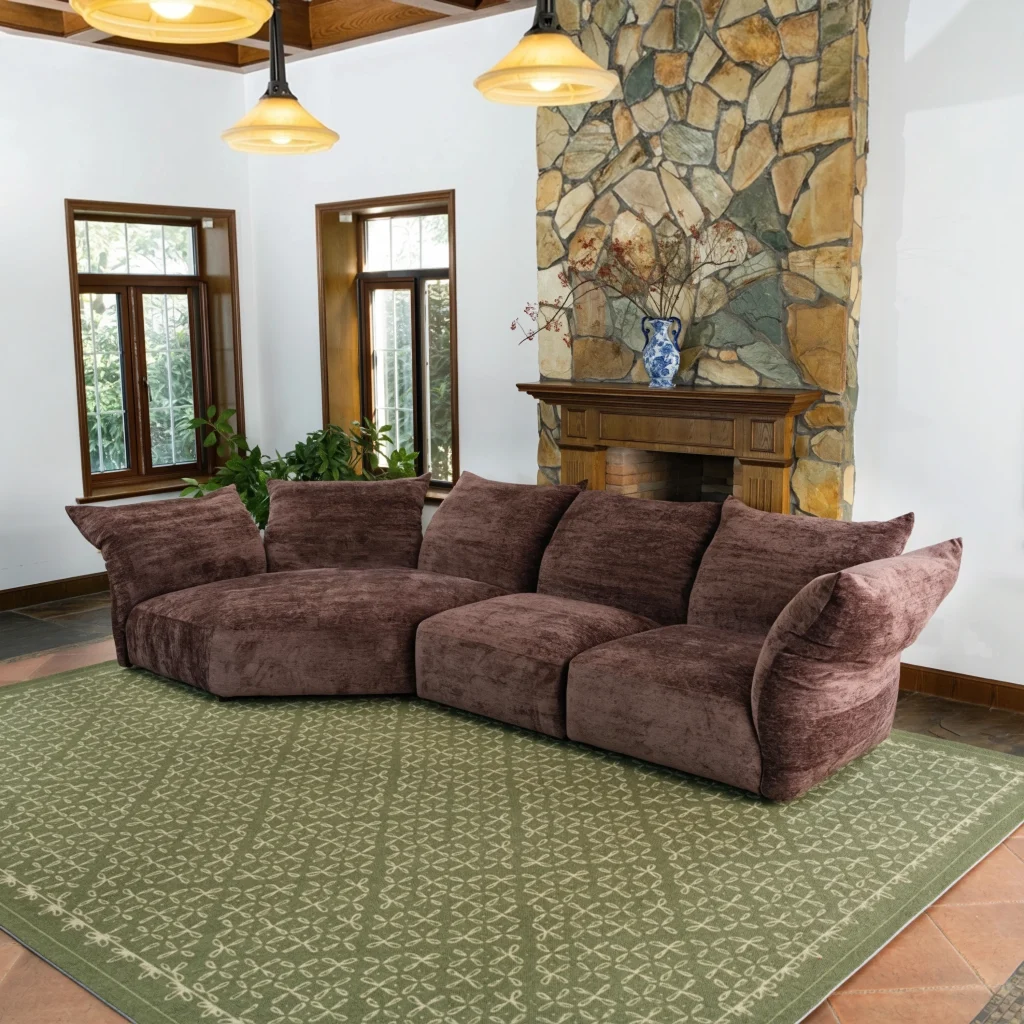 Petal Standard Sofa : Brown Set