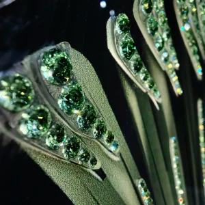 Crystal Inlay Furniture: Green Season Console Table