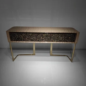 Crystal Inlay Furniture: Camellia Console Table