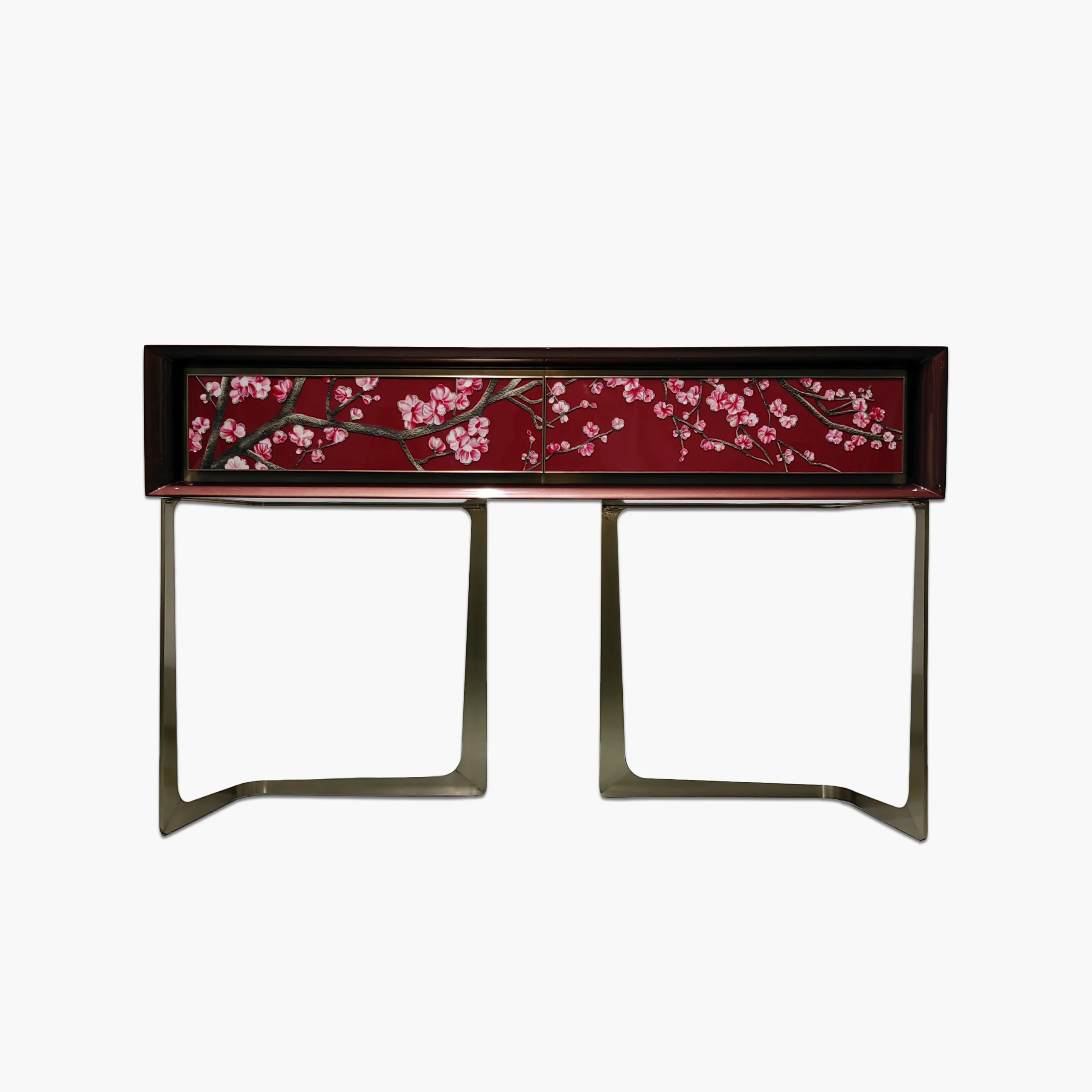 Inlay furniture - Red Blossom console Table