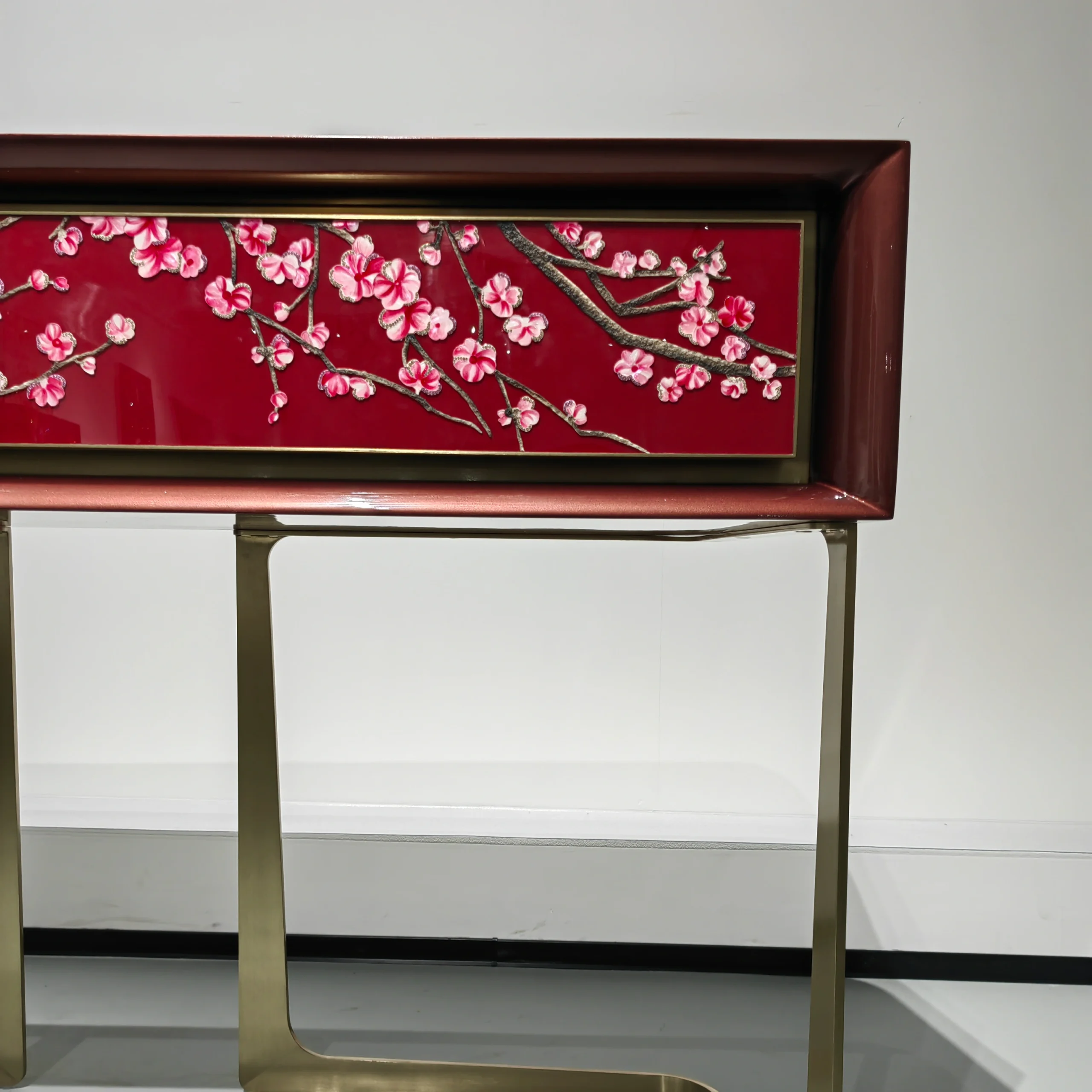 Inlay furniture - Red Blossom console Table
