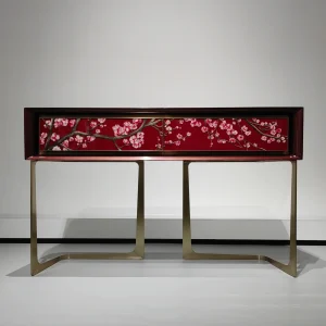 Inlay furniture - Red Blossom console Table