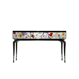Inlay Furniture - Secret Garden Console Table (White)