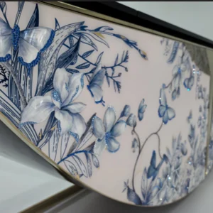Crystal Inlay Furniture: Blue Butterfly Sideboard