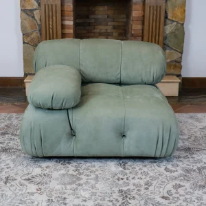 Mario Bellini Tribute Sofa : Sectional Seater (Mint Green Nubuck Leather)