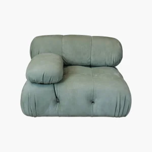 Mario Bellini Tribute Sofa: Sectional seater (Mint green nubuck leather)
