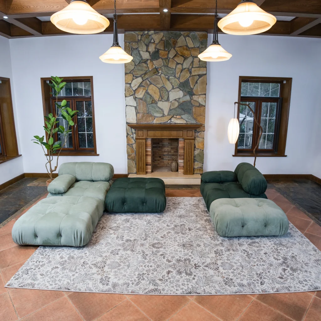 Mario Bellini Tribute Sofa Set : Full Nubuck Leather