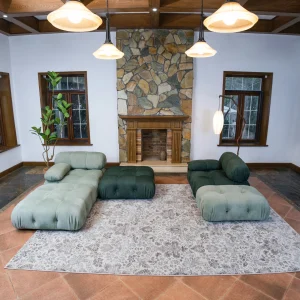 Mario Bellini Tribute Sofa Set : Full Nubuck Leather