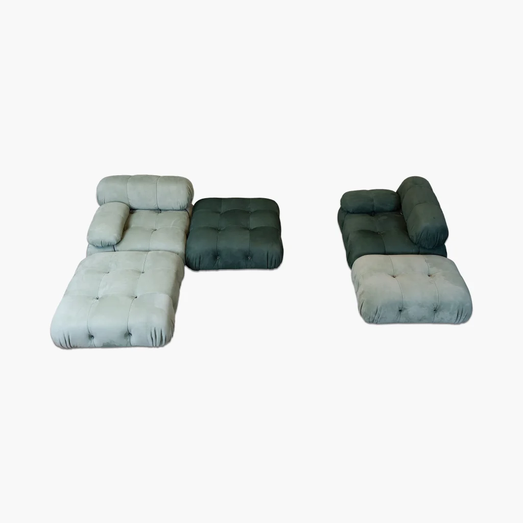 Mario Bellini Tribute Sofa Set : Full Nubuck Leather