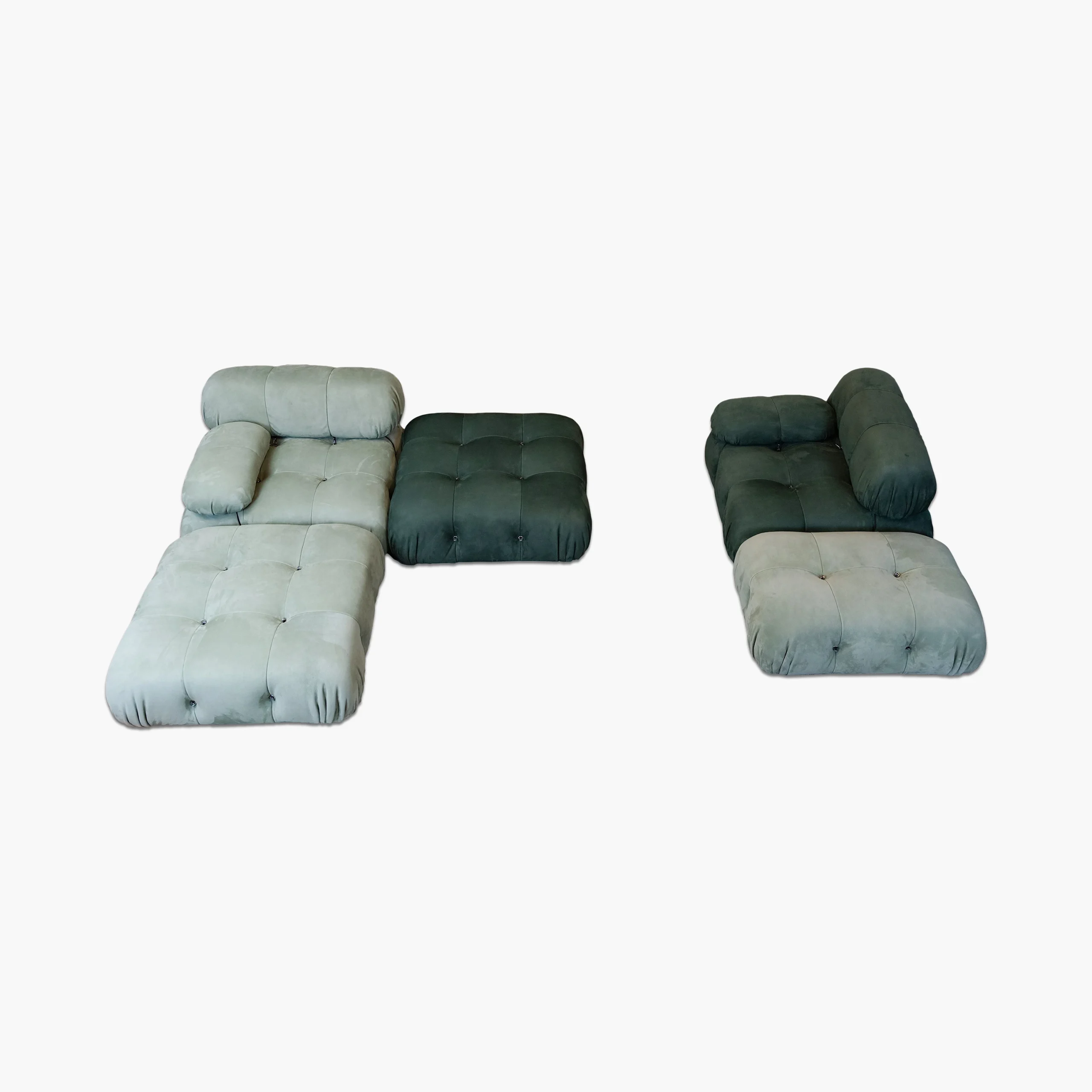 Mario Bellini Tribute Sofa Set : Full Nubuck Leather