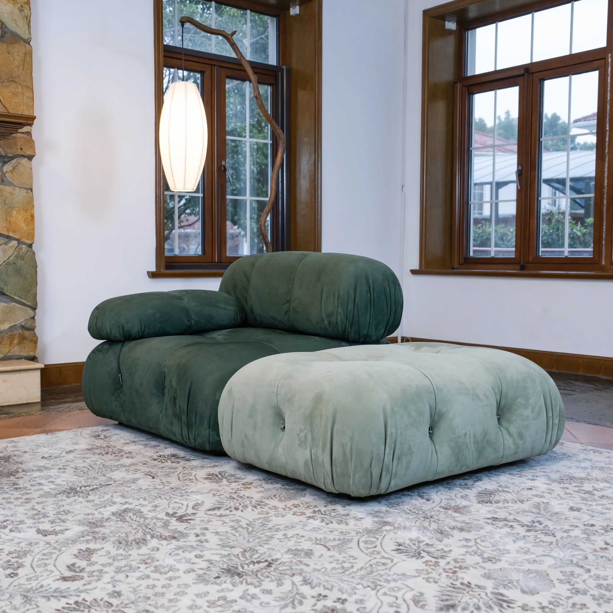 Mario Bellini Tribute Sofa Set : Full Nubuck Leather