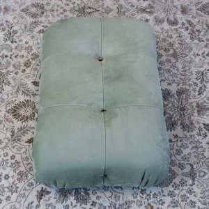 Mario Bellini Tribute Sofa : Ottoman (Mint Green Nubuck Leather)