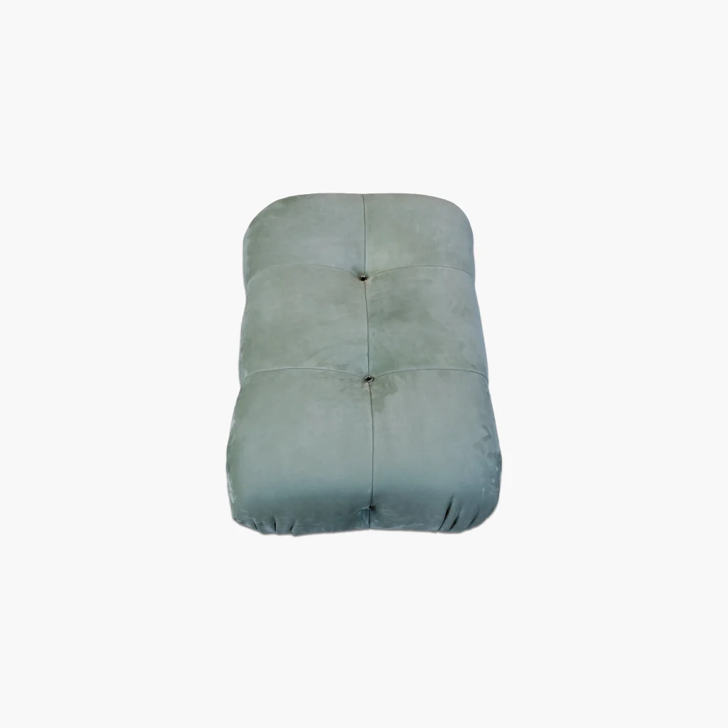 Mario Bellini Tribute Sofa : Ottoman (Mint Green Nubuck Leather)