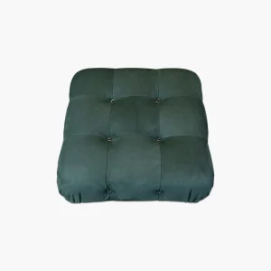 Mario Bellini Tribute Sofa : Square Ottoman (Dark Green Nubuck Leather)