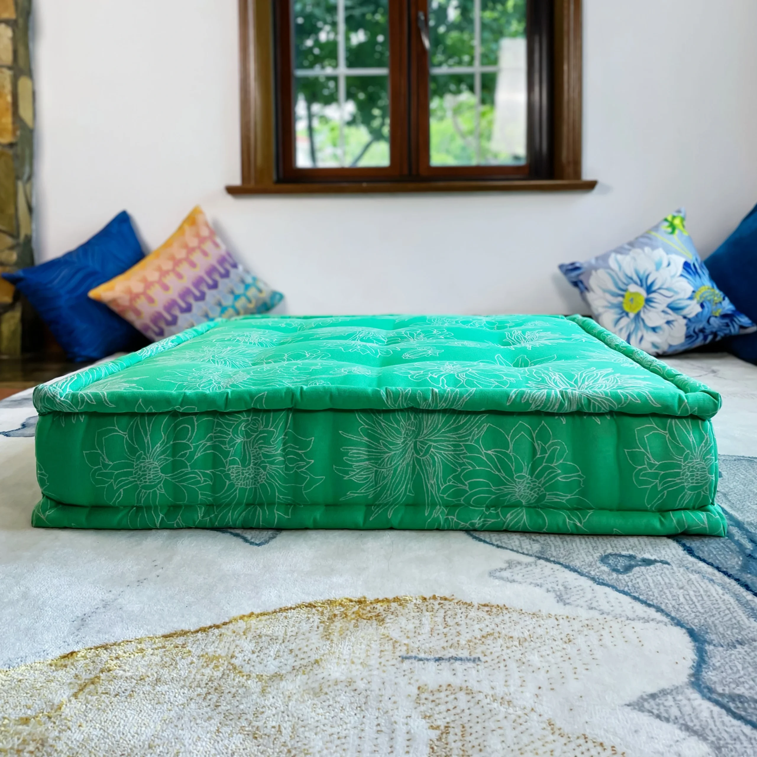 French Daybed Sofa : Mat Green