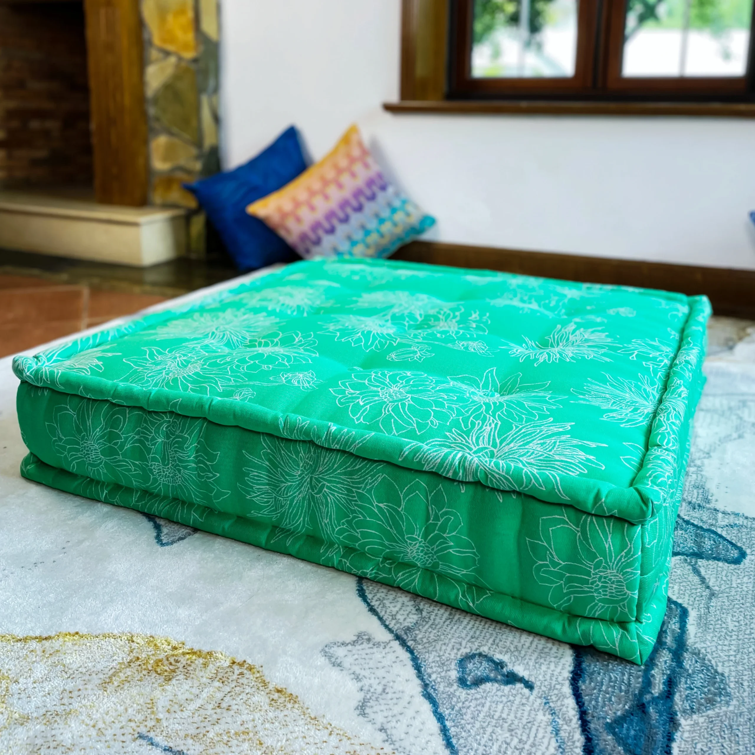 French Daybed Sofa : Mat Green