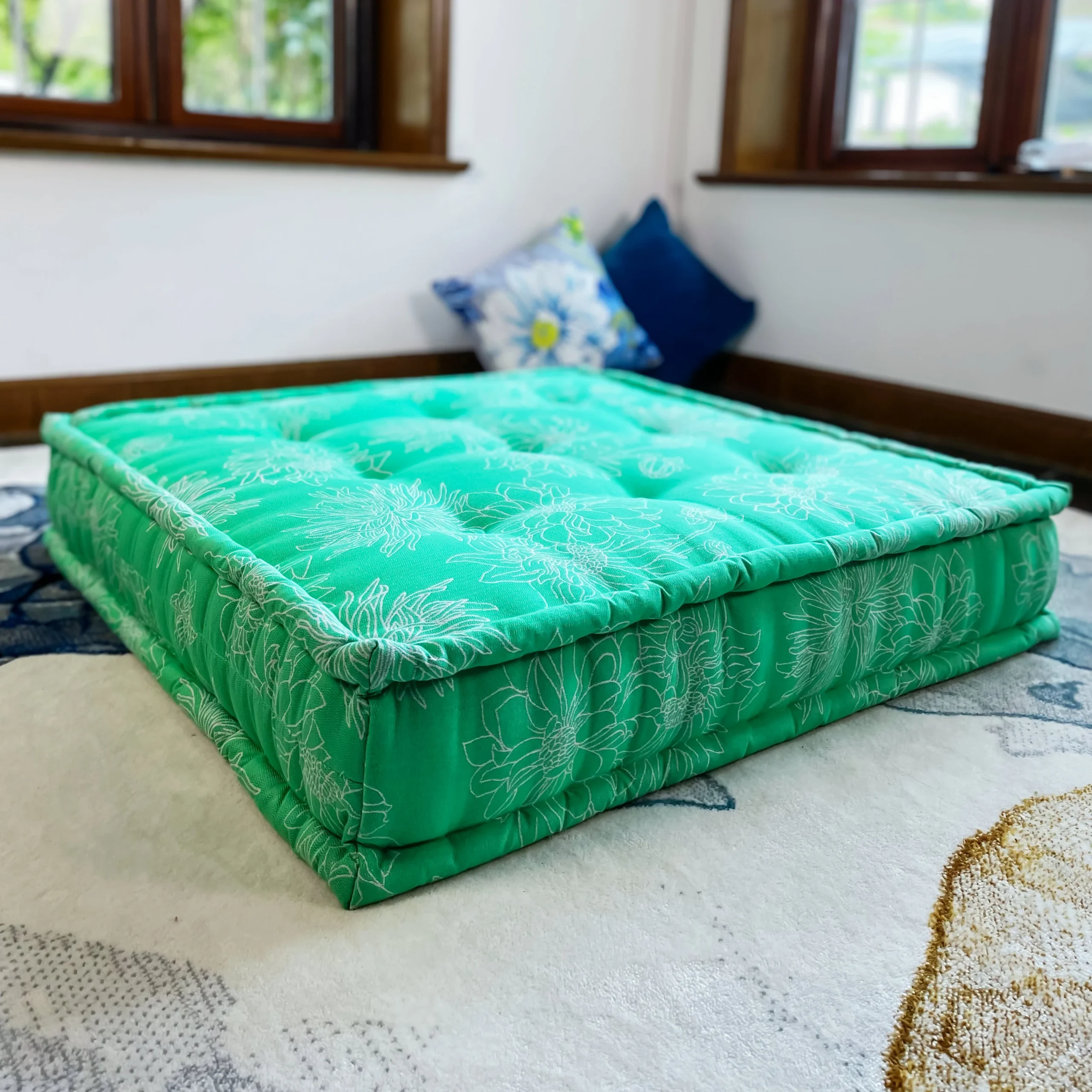 French Daybed Sofa : Mat Green