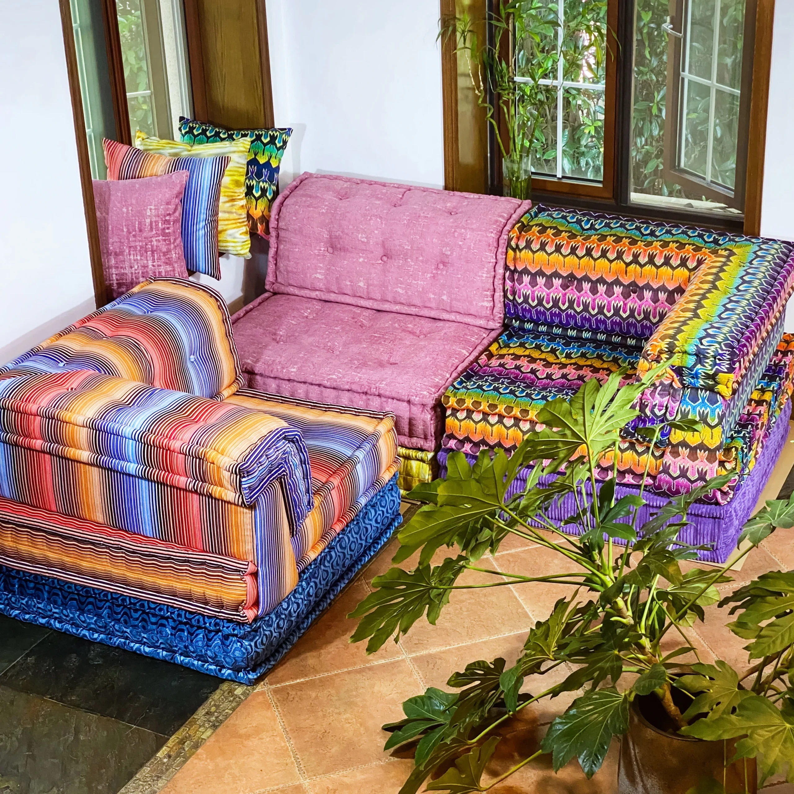 Mario Bellini Tribute Sofa Set: Tiffany