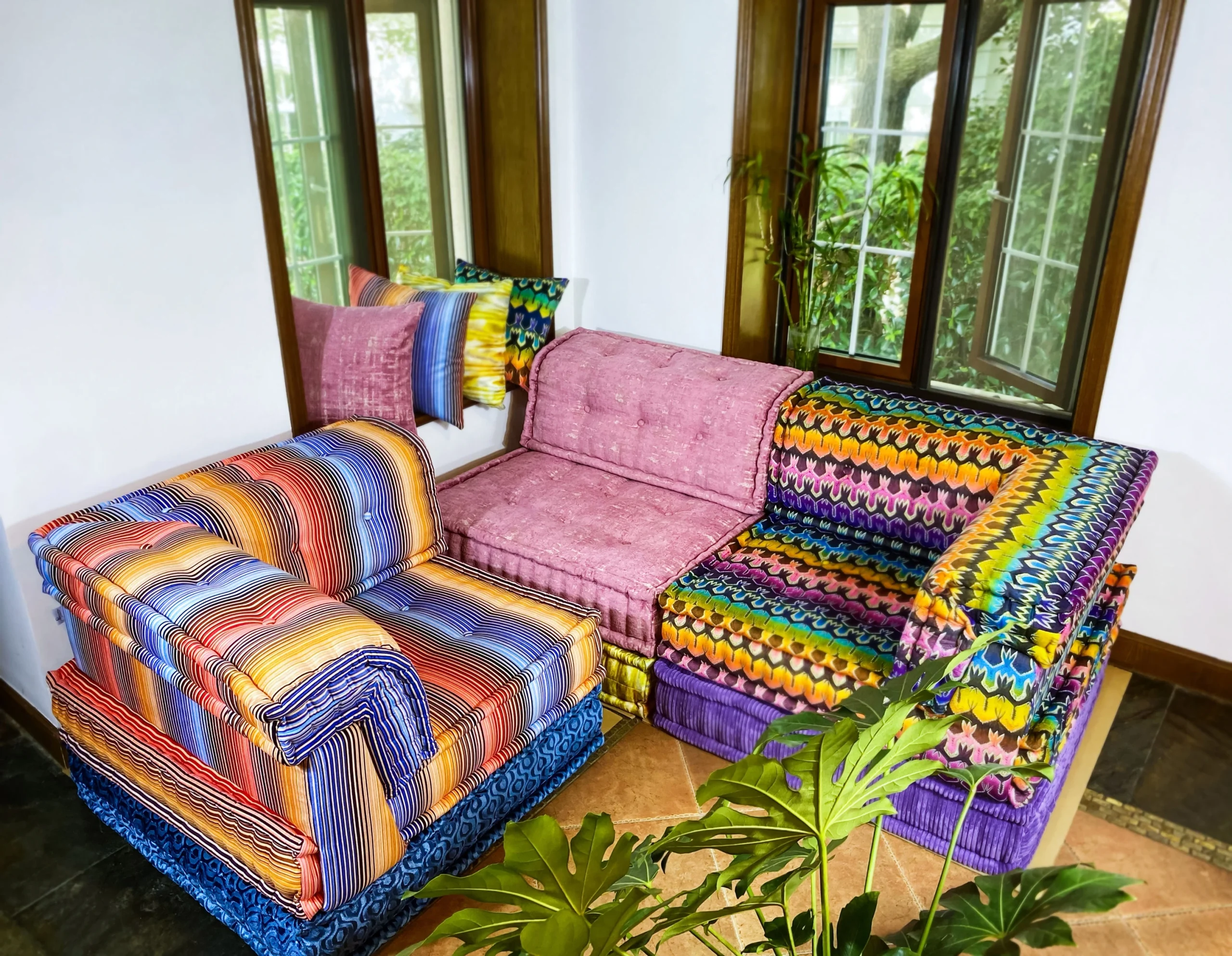 Mario Bellini Tribute Sofa Set: Tiffany