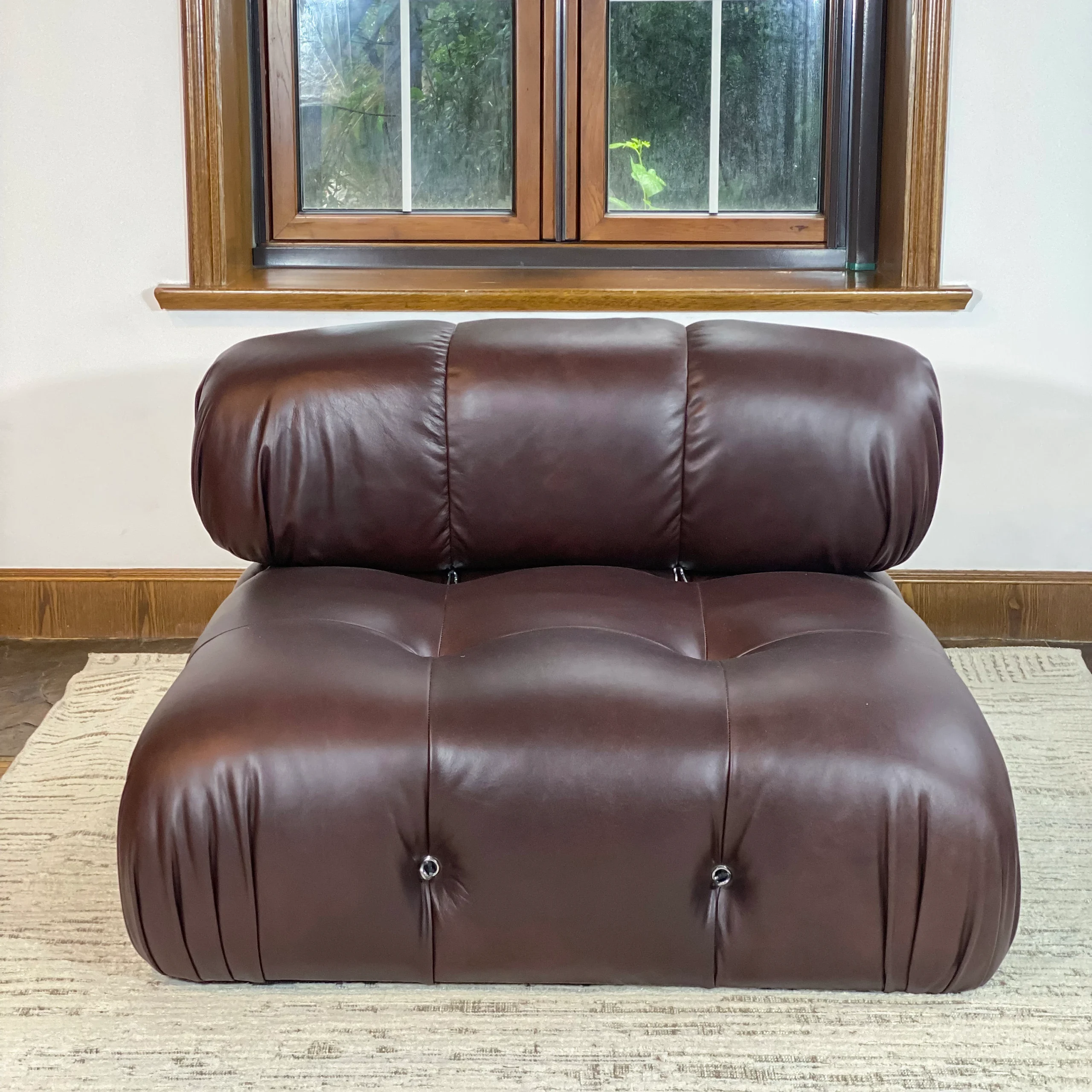 Mario Bellini Tribute Sofa: Single Seater (Top Grain Lether)