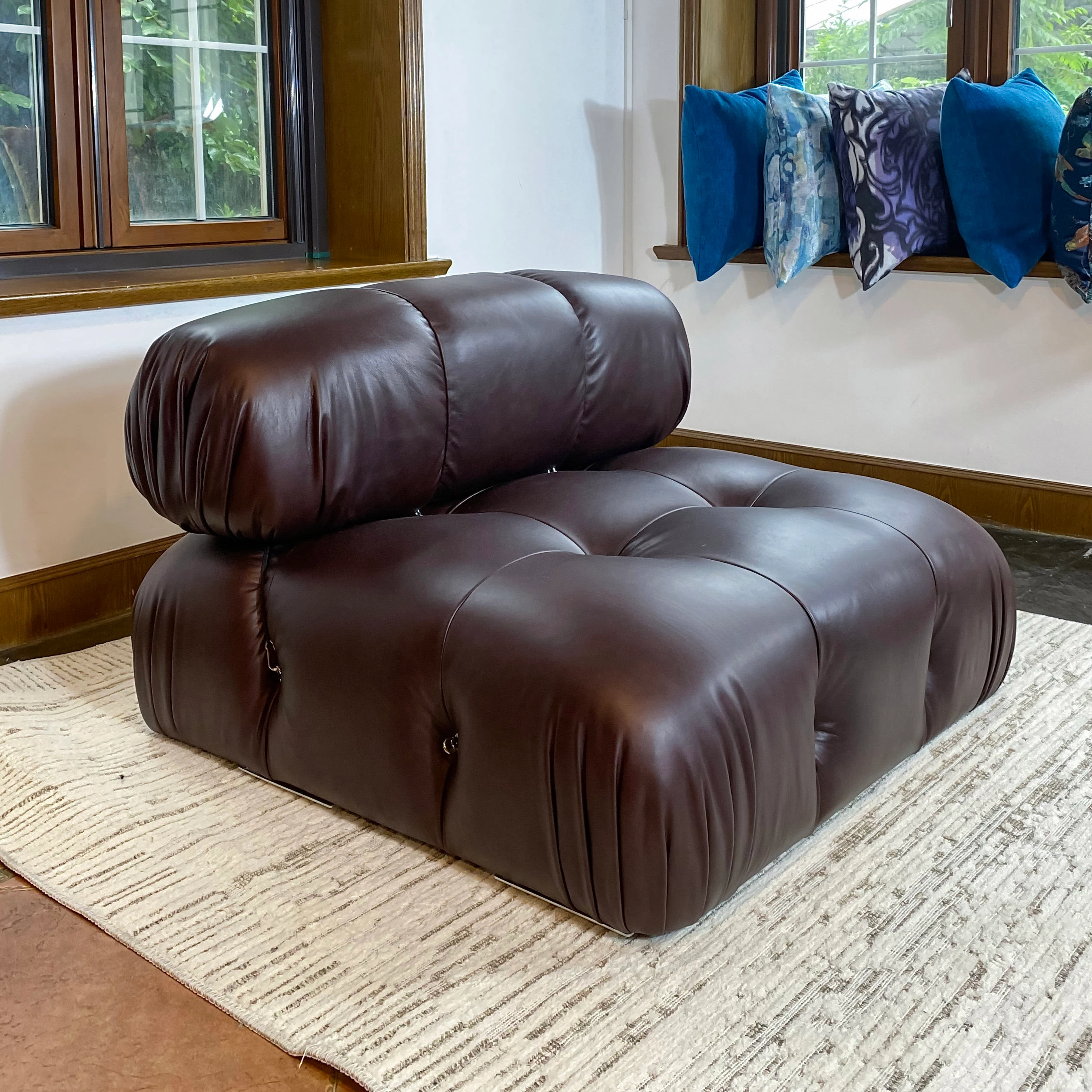 Mario Bellini Tribute Sofa: Single Seater (Top Grain Lether)