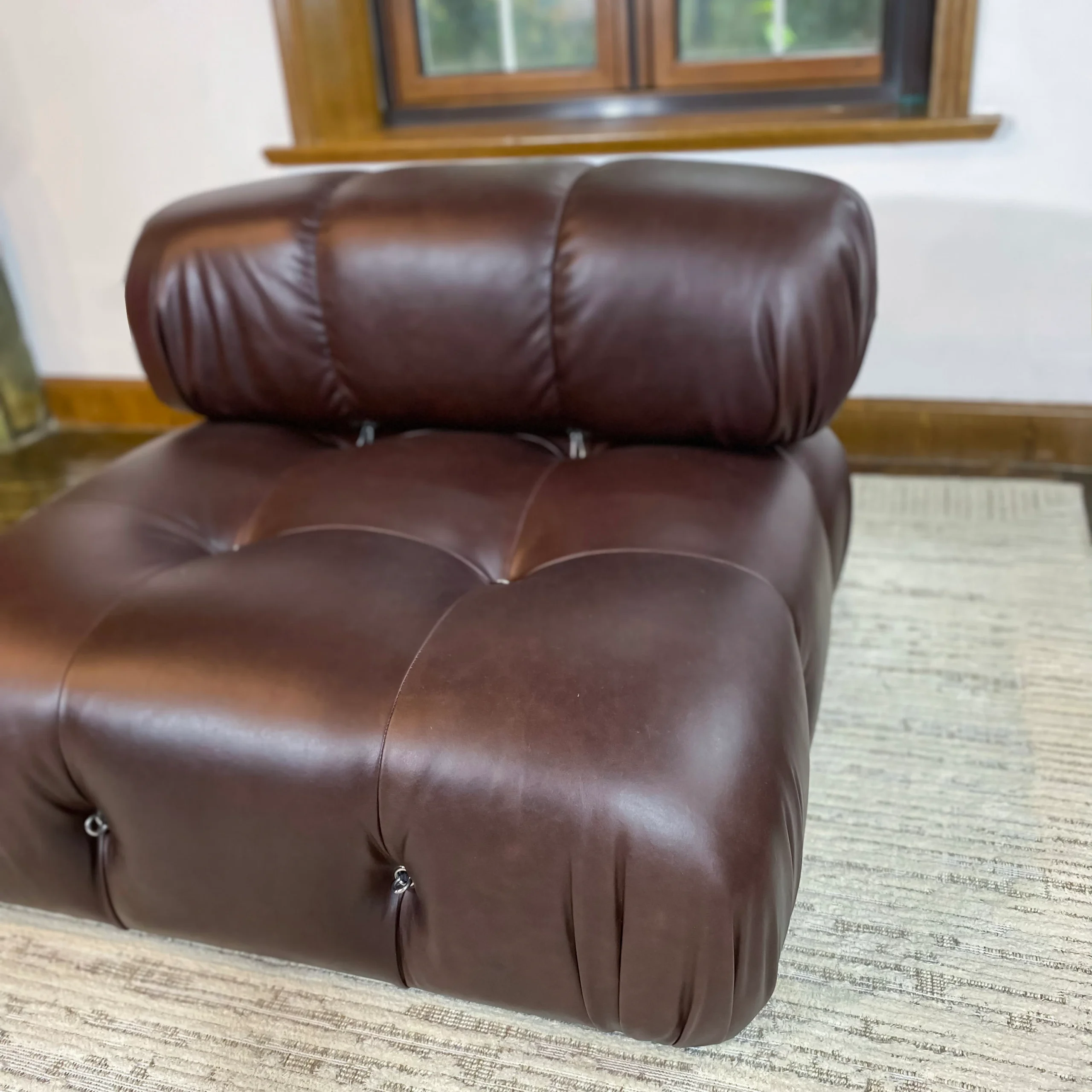 Mario Bellini Tribute Sofa: Single Seater (Top Grain Lether)