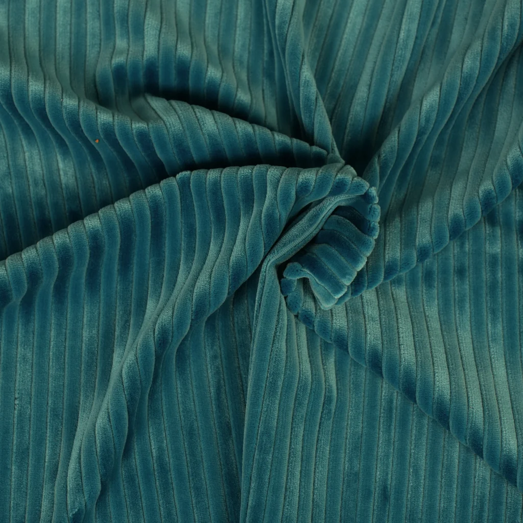 Wide Corduroy Peacock Blue