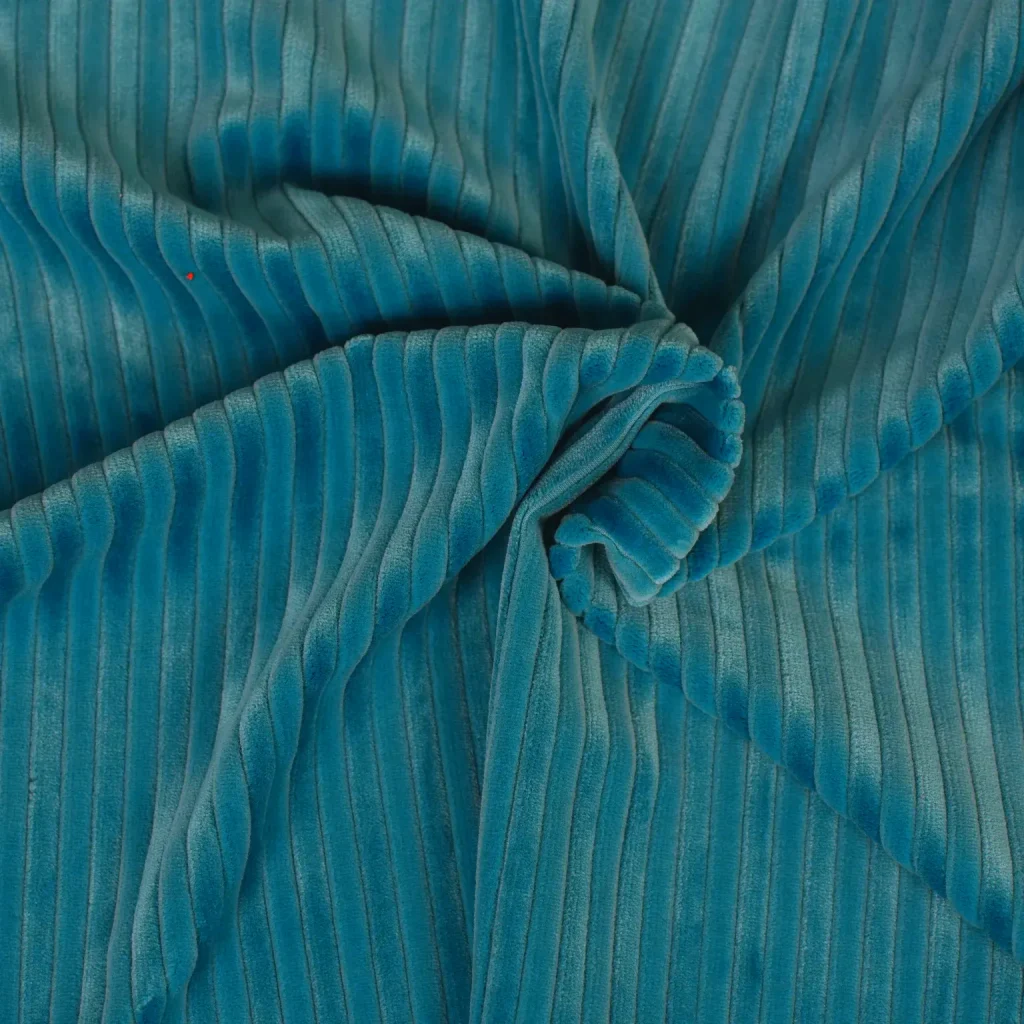 Wide Corduroy Peacock Blue