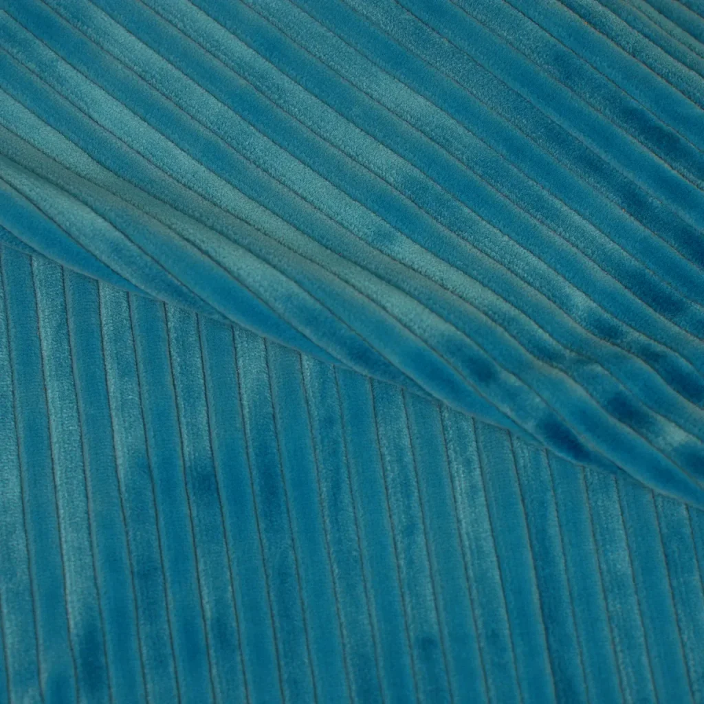 Wide Corduroy Peacock Blue