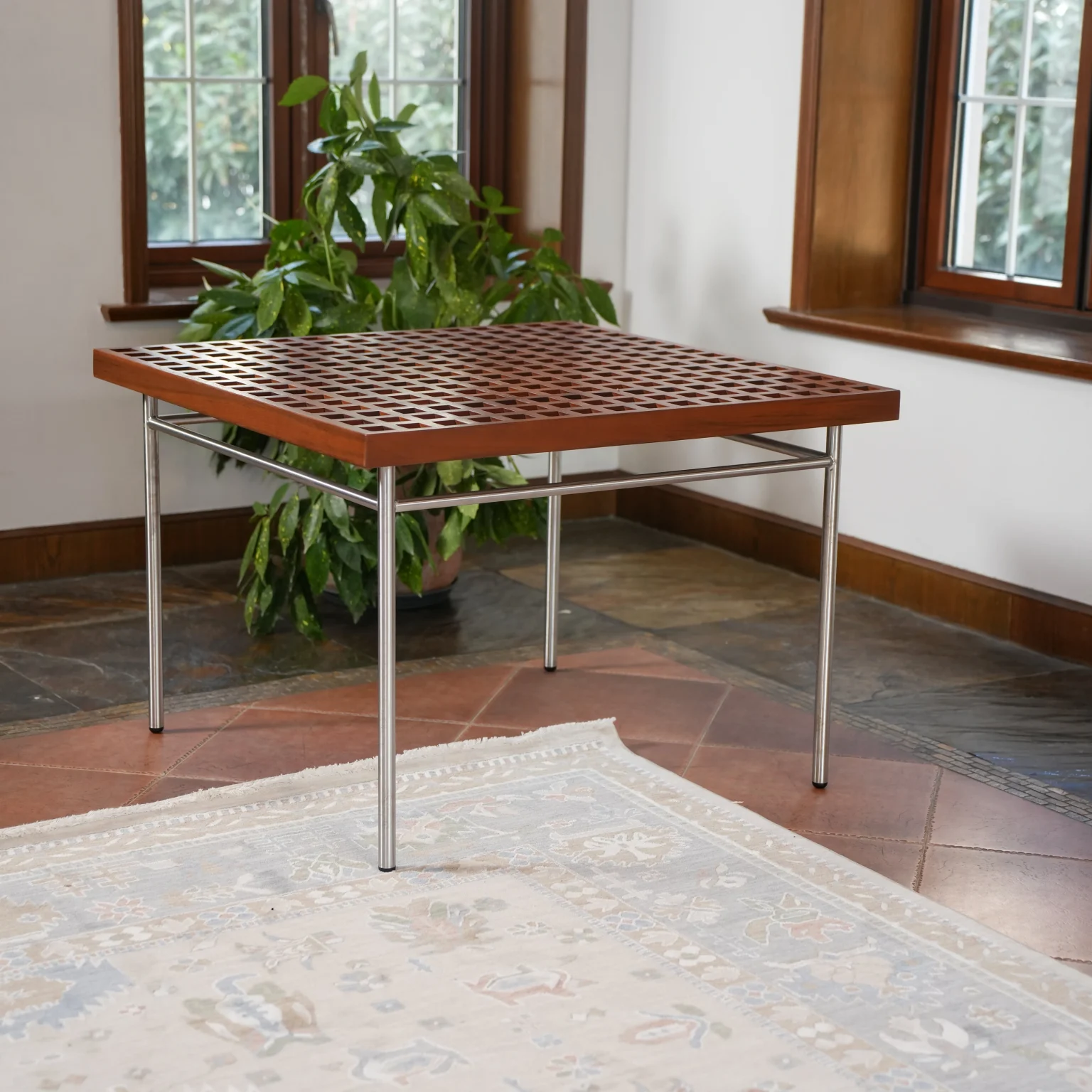 Teak wood table