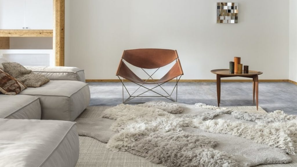 Limited Edition's rug with varying textures.