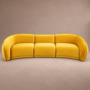 Curved Sofa Set: Elva