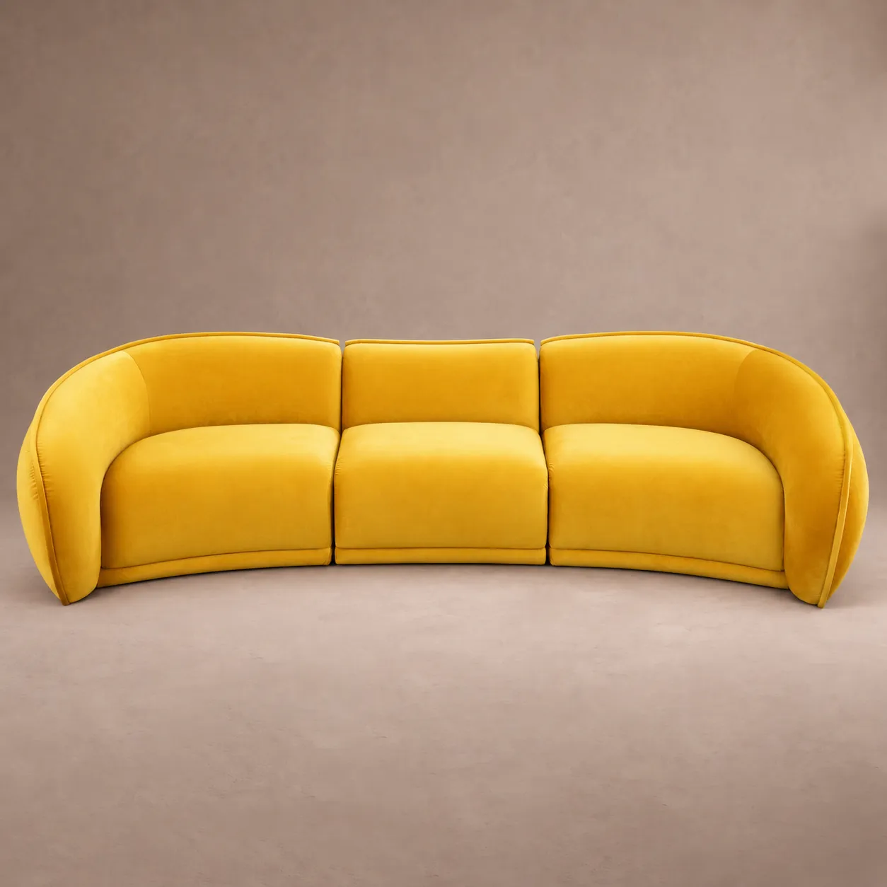 Curved Sofa Set: Elva