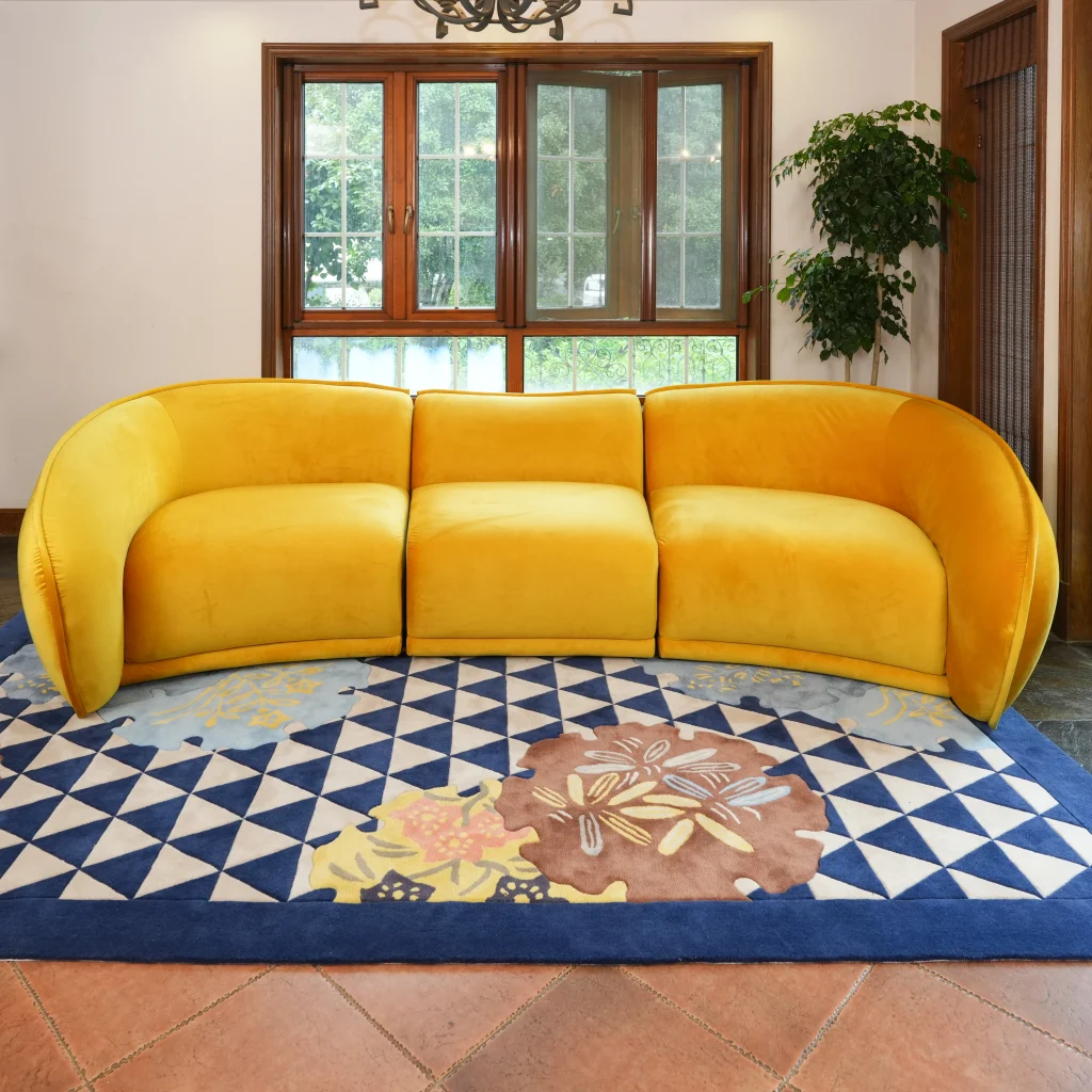 Curved Sofa Set: Elva