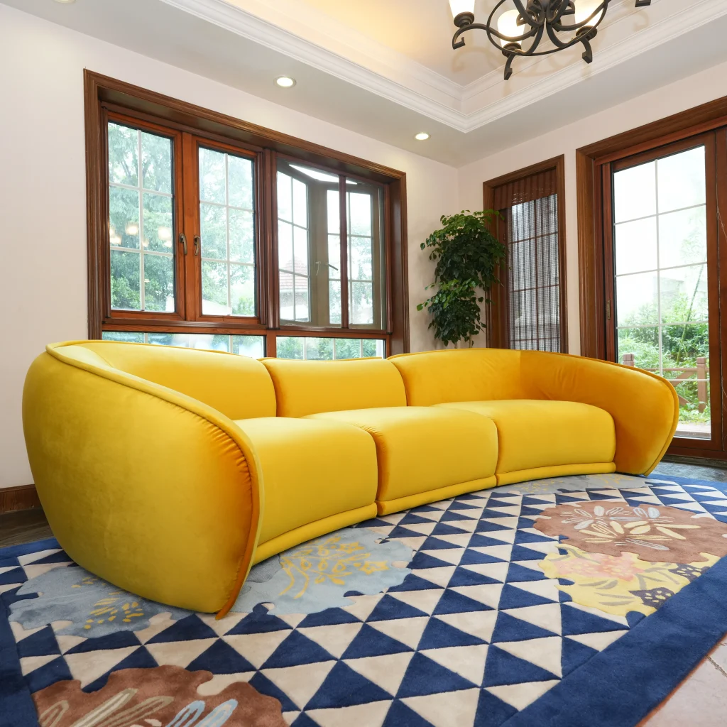 Curved Sofa Set: Elva