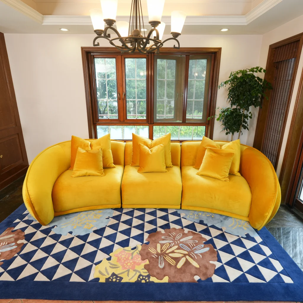 Curved Sofa Set: Elva