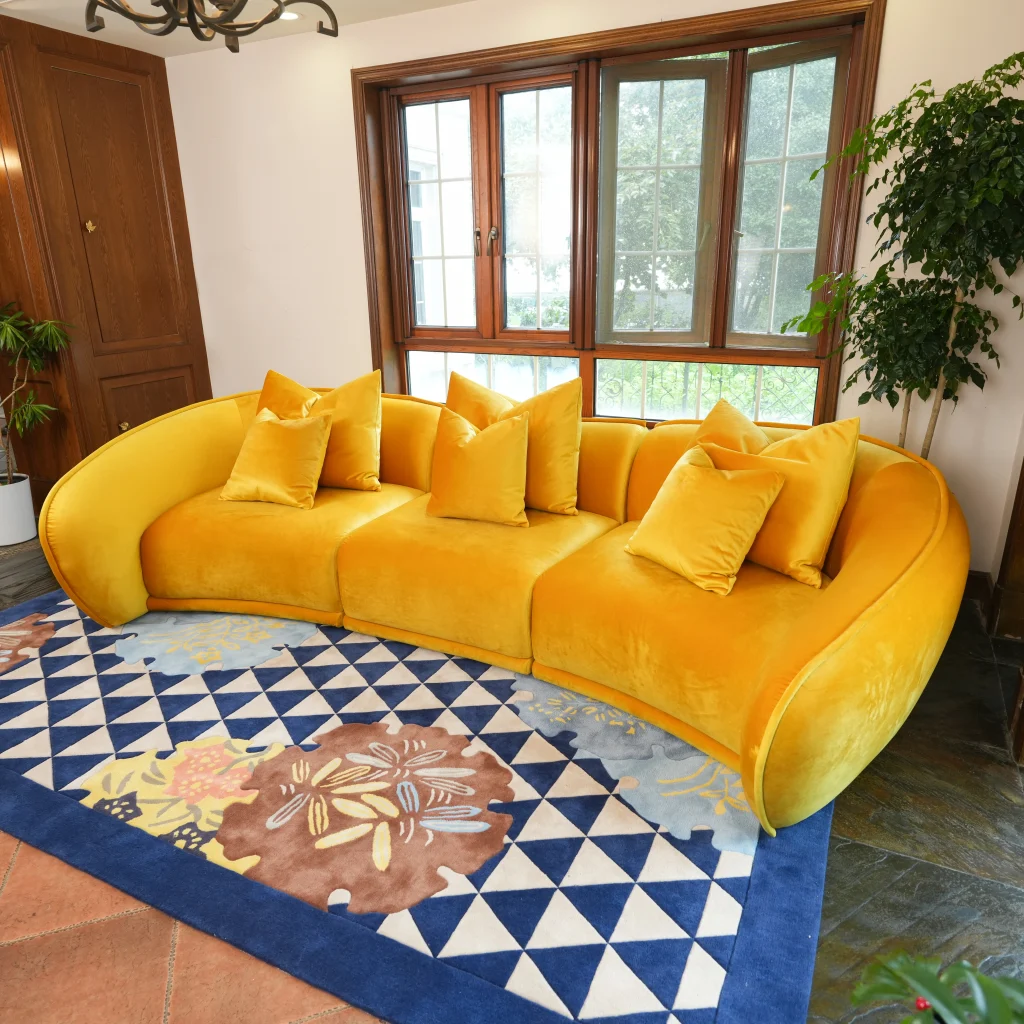 Curved Sofa Set: Elva