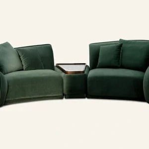 Curved Sofa Set : Moss