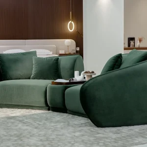 Curved Sofa Set : Moss
