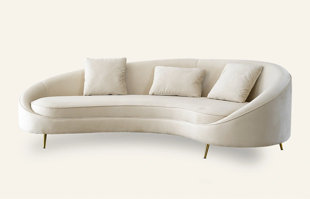 Curved Sofa 3 Seater Louise