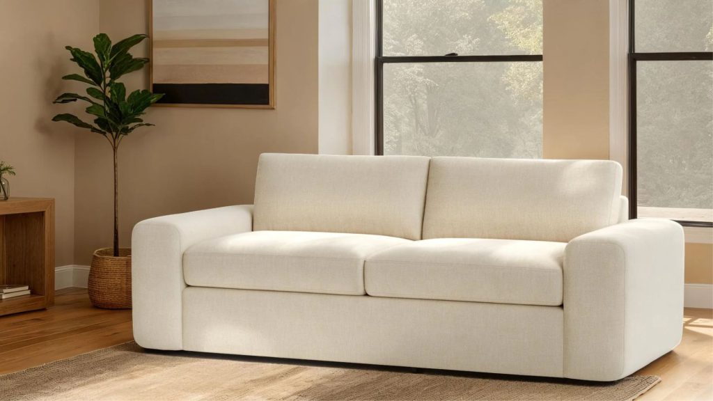 BenchMade Modern's OG Sofa in a living room.