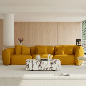 Curved Sofa Set: Elva