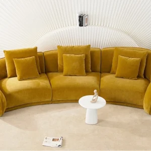 Curved Sofa Set: Elva