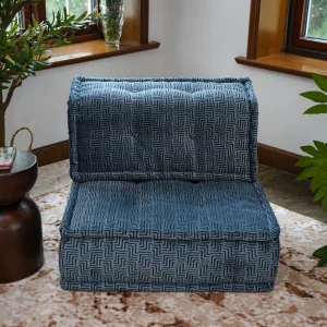 Colorful Sofa: Single Seater – Blue Mirage