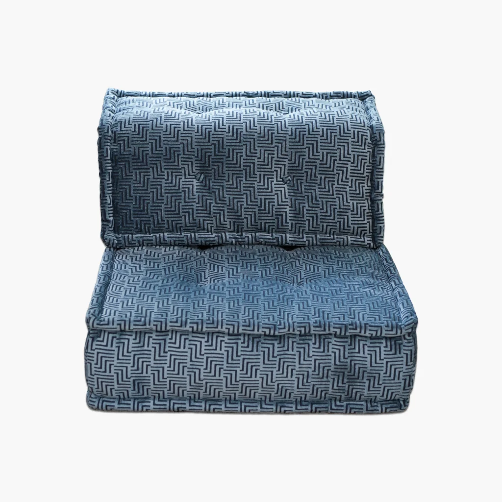 Colorful Sofa: Single Seater - Blue Mirage