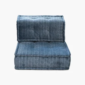 Colorful Sofa: Single Seater - Blue Mirage