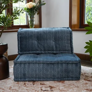 Colorful Sofa: Single Seater – Blue Mirage